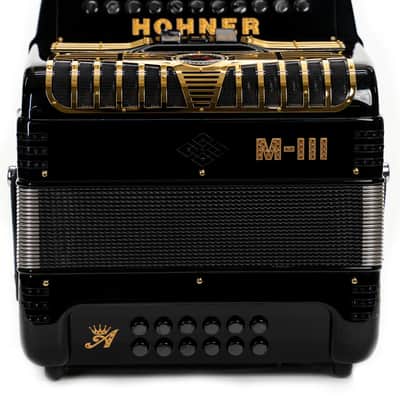 Hohner Anacleto MARK III 3 Switch Compact Accordion - Black image 1