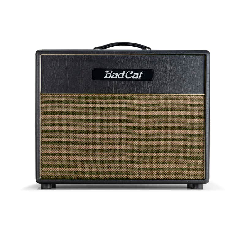 Bad Cat Black Cat 1x12" Guitar Speaker Cabinet - Black with Gold Weave Grille image 1