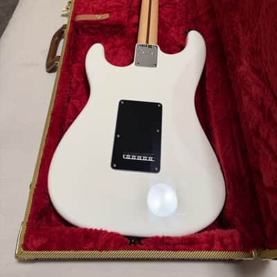 Fender American Performer Stratocaster Arctic White w/ Custom Shop 70th Anniv Hand-Wound Fat 50s, Tweed Case + Original Yosemites image 5