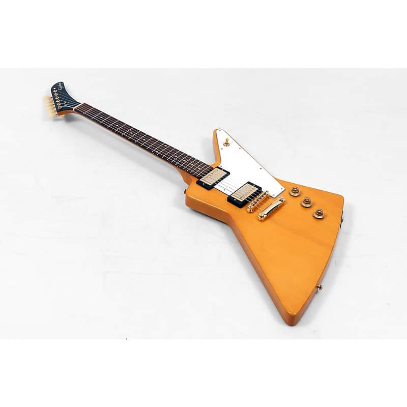 Epiphone 1958 Korina Explorer Outfit Electric Guitar Regular Aged Natural image 1