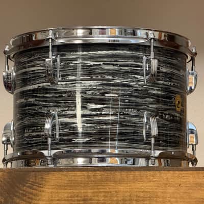 1967 Ludwig 12" Oyster Black Pearl 8x12" Rack Tom image 10