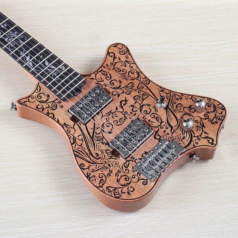 Custom Handmade HH Electric Guitar, Okoume Body and Neck image 1