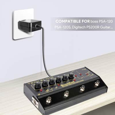 [Ul Listed] 9V Ac Adapter Power Charger For Boss/Roland Psb-1U Psb1U; Boss Roland Gt-10 Gt-10B Bcb-60 Multi-Effects Guitar, Bass Effect Pedal Board,Zoom Guitar Multi Effects Pedal Power Supply Cord image 3