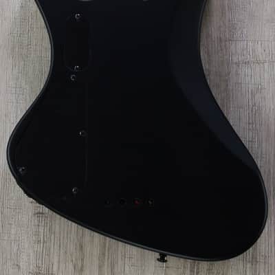 ESP LTD JC-4FM John Campbell Bass Guitar Flamed Maple EMG See Thru Black Satin image 6
