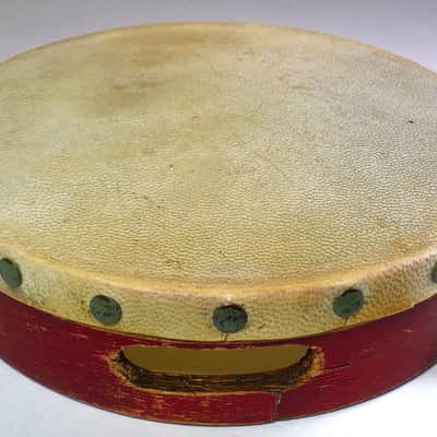 Ludwig 1930's Vintage School Tambourine with Hand Drum image 11