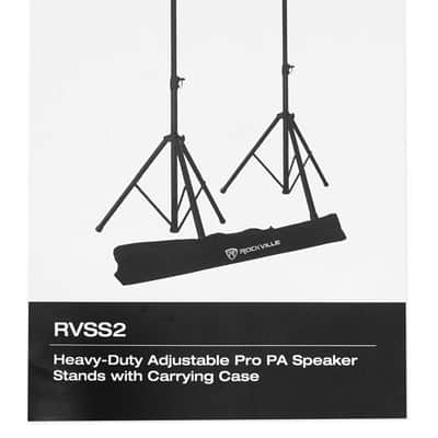 (2) Rockville White 8" PA DJ Speaker Covers+Scrims+Stands+Lights+Event Facade image 5