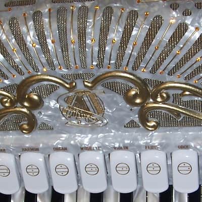 Siwa & Figli Super Quattro Artist "White Star" Accordion image 7