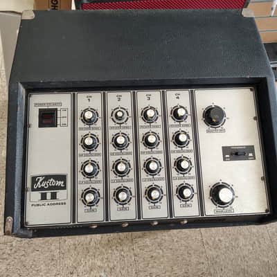 Kustom 11-PA 4 Channel Mixer 1960's-1970's - Black image 1