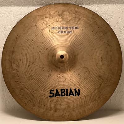 Sabian 16" AA Medium Thin Crash Cymbal 1982 - 1984