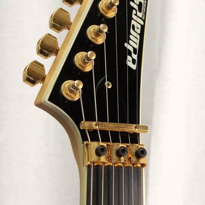 Edwards E-AL-128 EMG-ALX Mod Alexi Laiho Signature Black with Yellow Stripe image 7