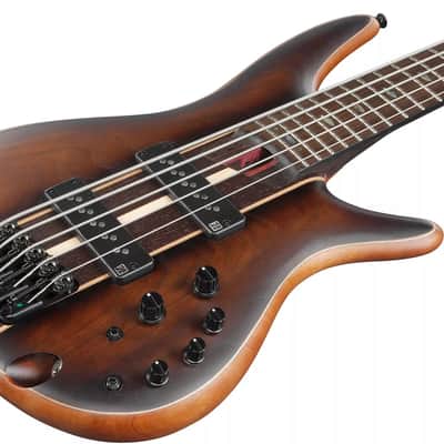 Ibanez Premium SR1350B Bass Guitar - Dual Mocha Burst Flat image 4