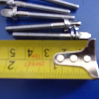 Tama Imperialstar Lot of 5 Rack Tom 2.5" Tension Rods + Washers 2 1/2" long image 2