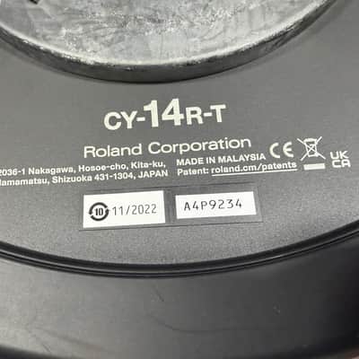 Roland V-Drums CY-14R-T Thin 3 Zone Ride V-Cymbal Trigger Pad - A4P9234 image 5