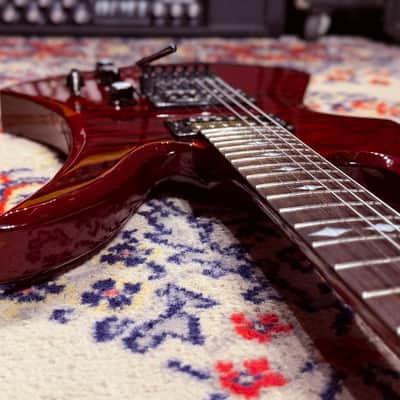 2015 B.C. Rich Mockingbird STC Slash - Made In Korea - Trans Red AAA Quilted Maple Top image 15