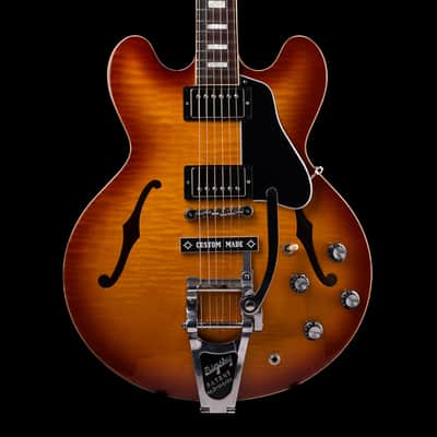 Pre-Owned 2022 Gibson ES-335 Figured Iced Tea with OHSC image 1