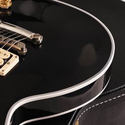 Gibson Custom Shop Les Paul Custom Made 2 Measure Ebony with Double Classic White Pickups 2024 image 9