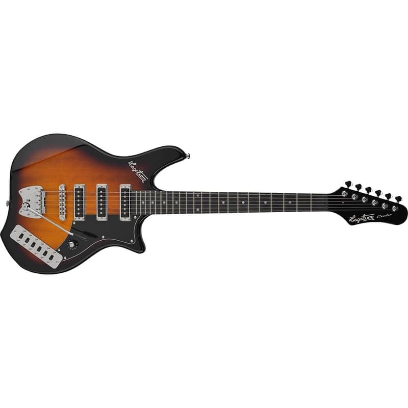 Hagstrom COR-BRB Retroscape Series Condor Brown Burst image 2