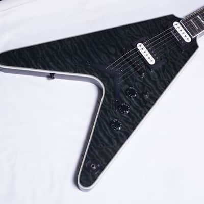 Dean V Select electric guitar Quilted Maple Trans Black NEW w/ Hard Case image 4