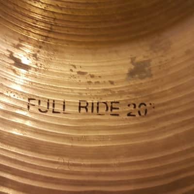 90's PAISTE 20" FULL RIDE CYMBAL ALPHA made in  GERMANY image 2