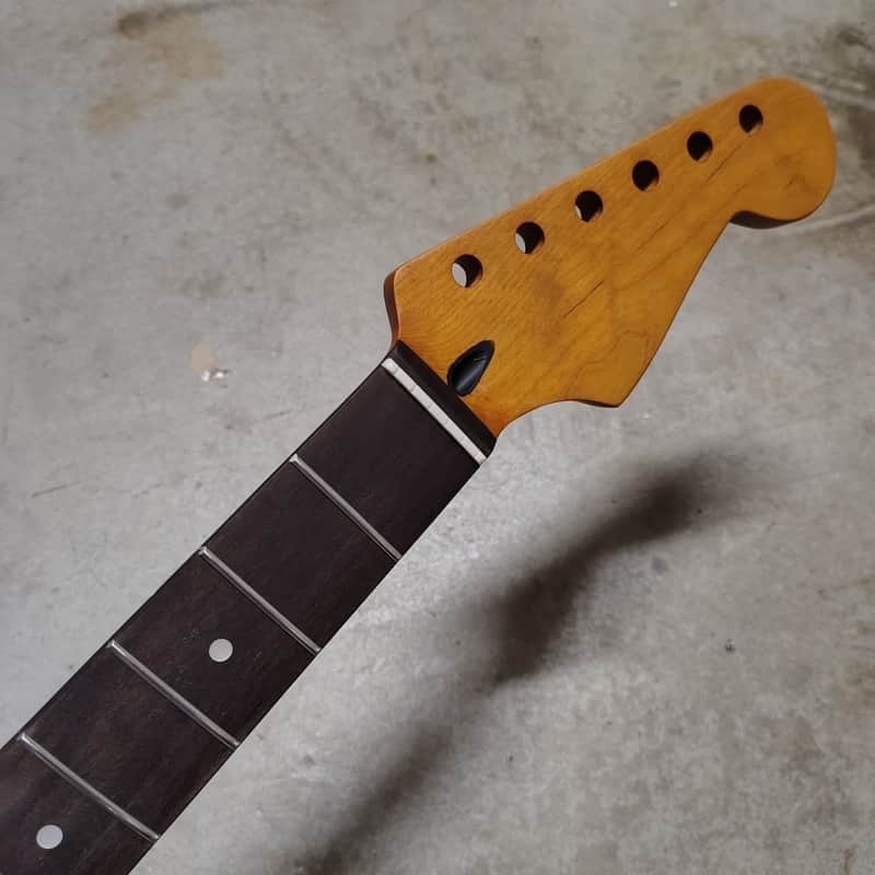 Roasted Maple Strat Neck fits fender Stratocaster body 22 frets image 1