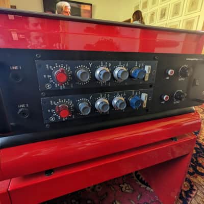Vintage Neve 1073 Mic / Line Input Module with 3-Band EQ RED KNOB Racked image 3