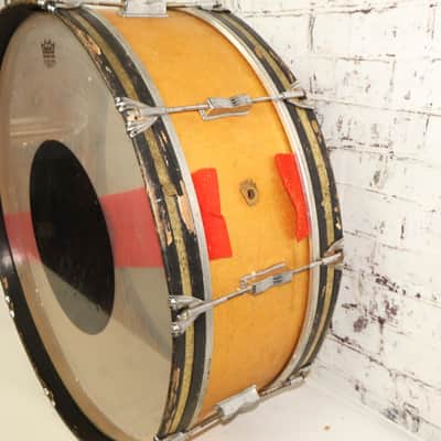 Vintage 1959 Ludwig ‘Scotch’ 26×8 Marching Bass Drum in Gold Sparkle image 3