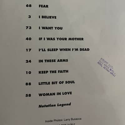 Bon Jovi - Keep The Faith - Guitar Tab / Tablature Book image 3