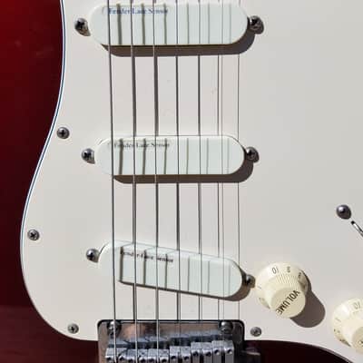 Rare & Limited Lace Sensor Fender  Deluxe American Standard Stratocaster 1989 Red w/ Gig Bag image 13