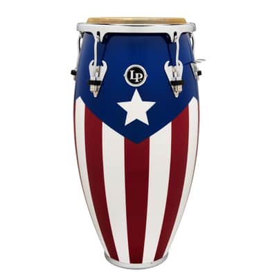 Latin Percussion LP Matador 11" Quinto Oak Puerto Rican Flag (M750S-PR) image 2