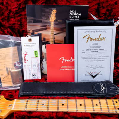 2023 Fender Custom Shop Limited Edition ‘55 Bone Tone Stratocaster Relic Aged Honey Blonde, Mary Kaye w/ Case, CoA image 19