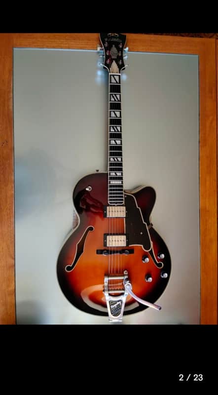 D’angelico  NYL-5  dhNew Yorker  2006 Sunburst vestax terada made in japan image 1