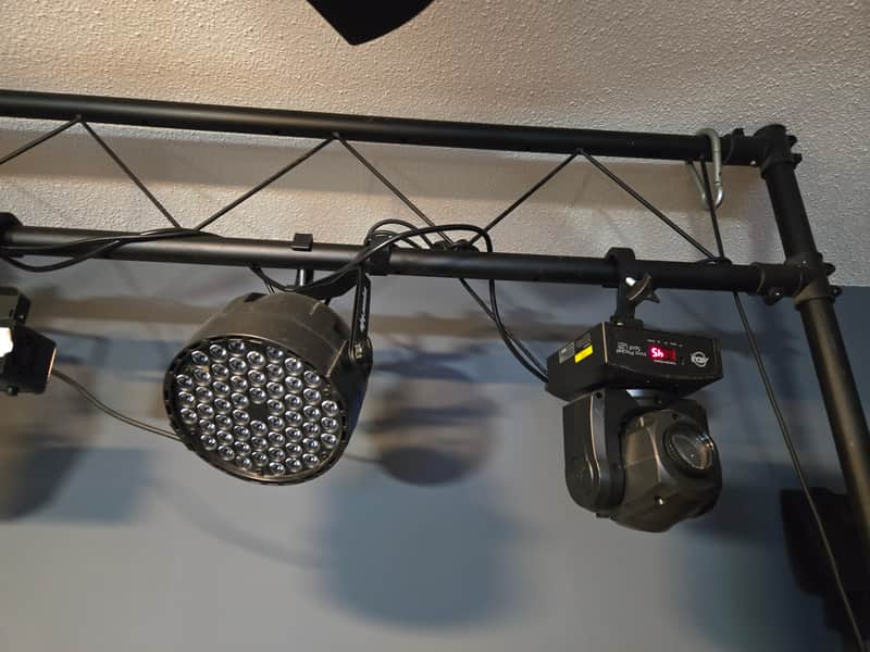 Complete working stage/DJ lighting system ADJ, myDMX, and Chauvet 4 Inno pocket spots LZR AD5 2020 - Metal image 1