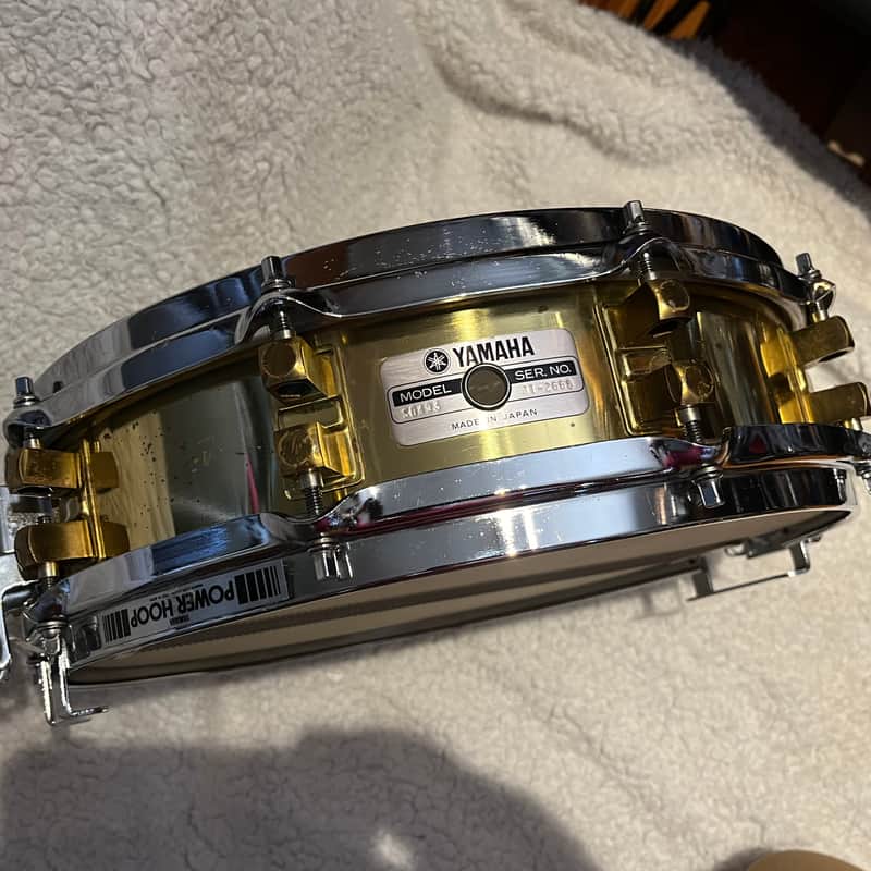 Yamaha SD-493 14x3.5" Brass Piccolo Snare Drum 1987-1996 - Brass image 1