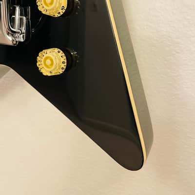 Bradley By Fujigen-Gakki Star Shaped 24 3/4” Scale Mahogany Body 1980’s - Gloss Black image 12