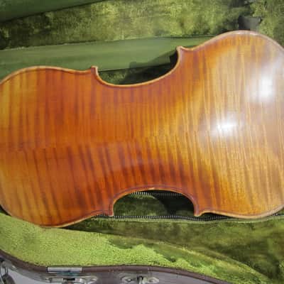 Conservatory Violin Guarnerius Copy 4/4 German Circa-1920s-1940s-Reddish Brown Varnish image 3
