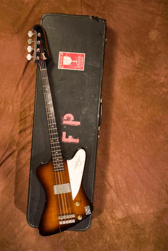 1964 Gibson Thunderbird Sunburst bass owned and used by Felix Pappalardi bassist of Mountain/ Cream image 1