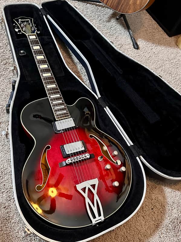 Ibanez Artcore AF75 2012 - Transparent Red Sunburst image 1