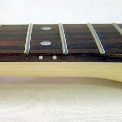 Guitar Neck NEW Style Headstock 25.5" Scale 22 Fret Maple Rosewood It's a Nice One image 1