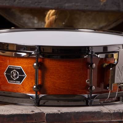 Noble & Cooley *Pre-Order* Horizon Series 4.75x14" Maple/Mahogany Hybrid Snare Drum in Honey Maple & Black Hardware | Made in the USA | Custom/Special Order | Authorized Dealer image 1