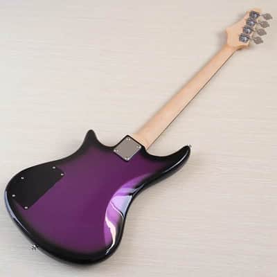 Custom Metallic Purple 4 String Electric Bass, Poplar Wood Body, Maple Neck image 4