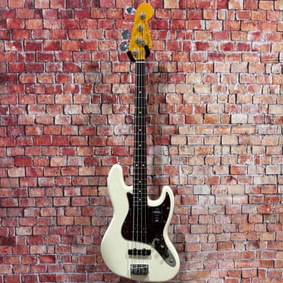 Fender American Pro II Jazz Bass - Olympic White, RW, w/Case image 1
