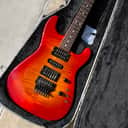 1984 Charvel Original San Dimas Custom Solid Flame Maple Amber/Cherry Burst Floyd Rose