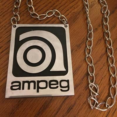 1968 Ampeg Medallion Vintage ORIGINAL Very Rare - Silver Metal (ONE) image 2