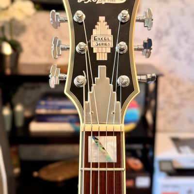 D’Angelico Excel DC – Charcoal Burst – Semi-Hollow – w/ Hard Case + Tags – Excellent image 3