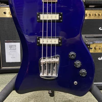 DEARMOND BY GUILD JET-STAR 80'S BASS GUITAR, BLUE, MADE IN KOREA, USED image 2