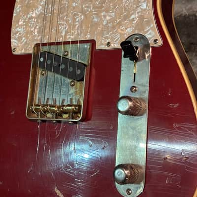 Karge Guitars T style 2024 - Aged DuPont Duco ‘57 Chevrolet Maroon image 7