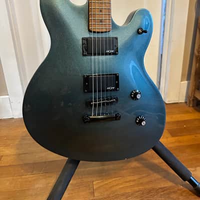 Squier Contemporary Active Starcaster - Gunmetal Metallic w/Case! image 1