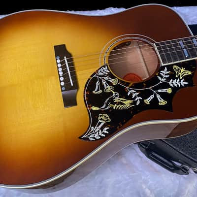 NEW! Gibson Custom Shop Hummingbird Koa/Carpathian Spruce Acoustic-Electric Guitar - Honeyburst - 4.65 lbs - Authorized Dealer! G06299 image 3