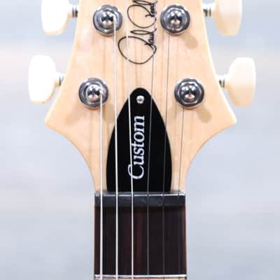 PRS SE Custom 24 Flame Maple Veneer Top Slate Blue Electric Guitar w/Bag image 7