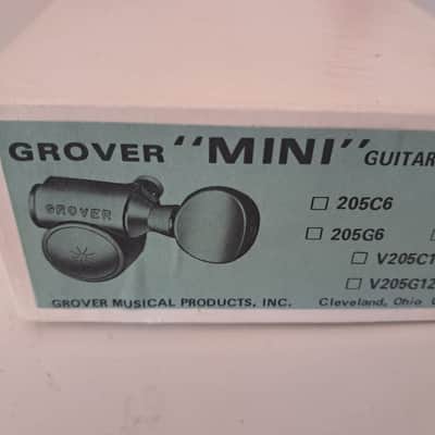 Grover Star logo 205C Mini Rotomatic 3+3 Tuning Machines 1970s - Chrome image 5